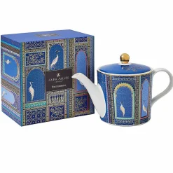 India Lattice Windows Indigo Teapot>Sara Miller Discount