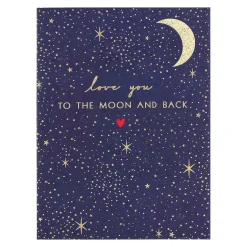 Little Gestures Moon & Back Small Greetings Card>Sara Miller Shop
