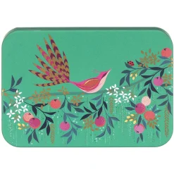 Orchard Bird Green Pocket Tin>Sara Miller Store