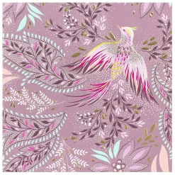 Paisley Floral Bird Greetings Card>Sara Miller New