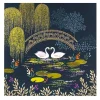Swan Under Bridge Greetings Card>Sara Miller Sale