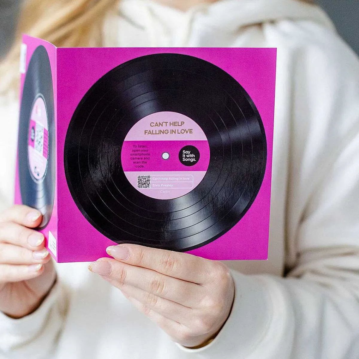 'Can'T Help Falling In Love' Card>Say it with Songs Clearance