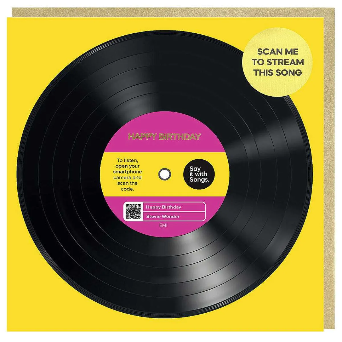 'Happy Birthday' Card>Say it with Songs Sale