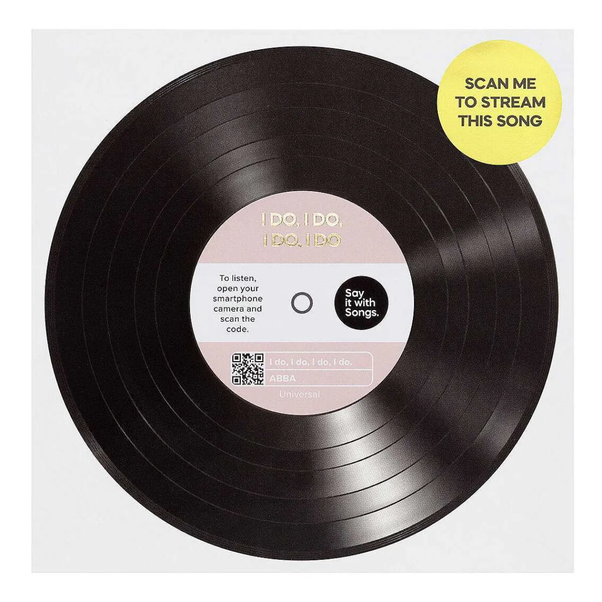 'I Do, I Do, I Do, I Do' Card>Say it with Songs Flash Sale