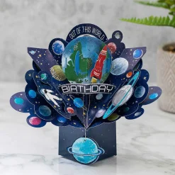 'Birthday Space' 3D Pop Up Card><noscript><img width=