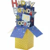 Clever Cubes Stars 70Th Birthday 3D Card>Second Nature Sale