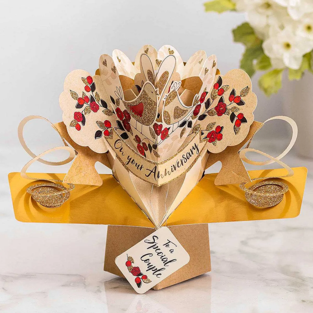 'Happy Anniversary Special Couple' Pop Up Card>Second Nature Best Sale
