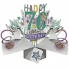 '70Th Birthday' Pop Up Card>Second Nature Best