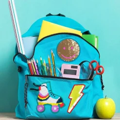 Shine Sequin Superhero Birthday Card With Peel Off Patch><noscript><img width=