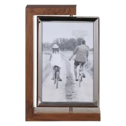 Dark Wood Look 4X6 Rotating Portrait Photo Frame>Shudehill Discount