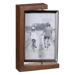 Dark Wood Look 4X6 Rotating Portrait Photo Frame>Shudehill Discount