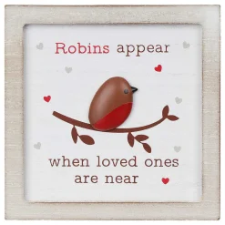 Robins Appear Square Wall Plaque Joe Davies>Shudehill Outlet