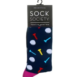Navy Golf Socks>Sock Society Best