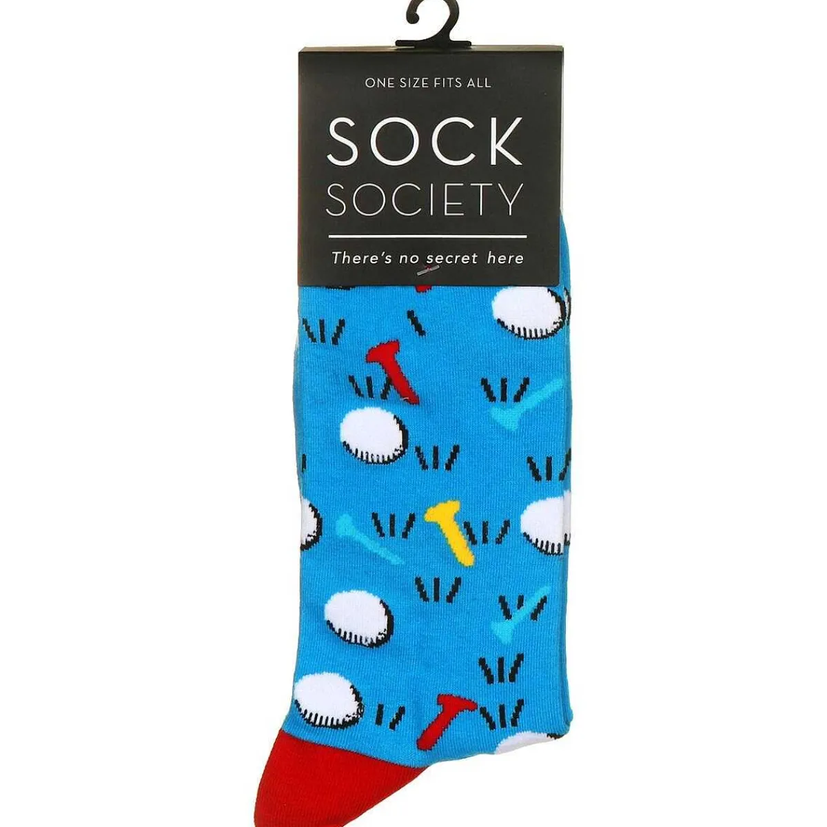 Sky Blue Golf Socks>Sock Society Online