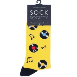 Yellow Vinyl Socks>Sock Society New