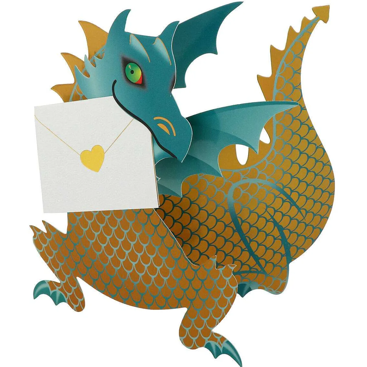Ember Dinosaur 3D Greetings Card>Special Delivery Sale
