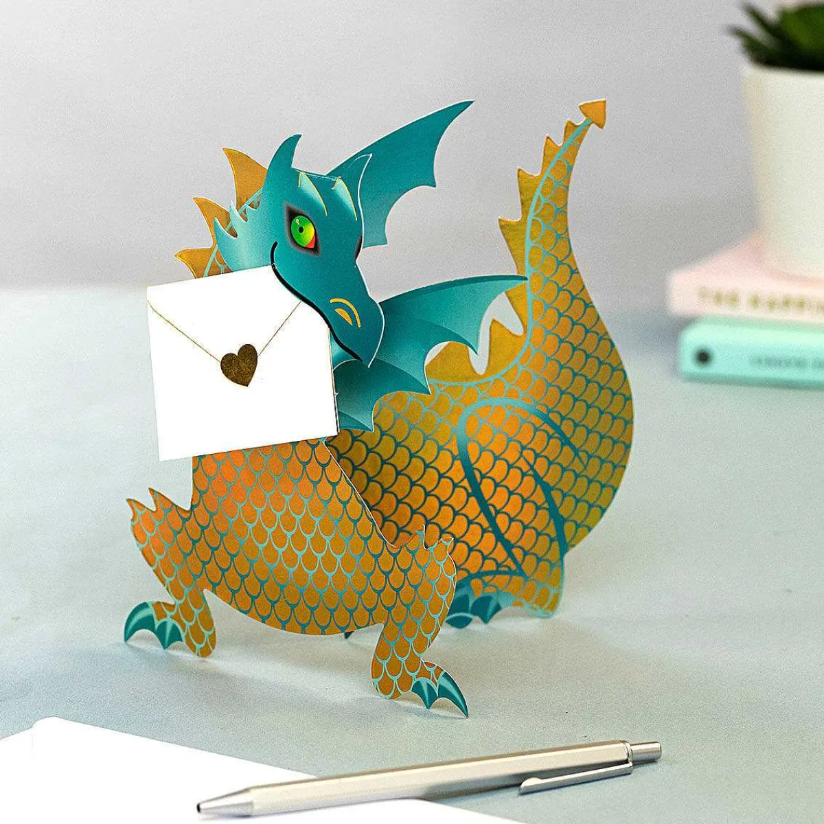Ember Dinosaur 3D Greetings Card>Special Delivery Sale