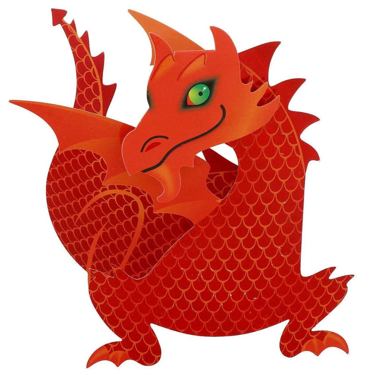 'Flame' Dragon 3D Greetings Card>Special Delivery Best