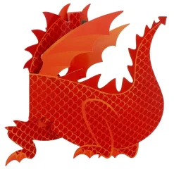 'Flame' Dragon 3D Greetings Card><noscript><img width=