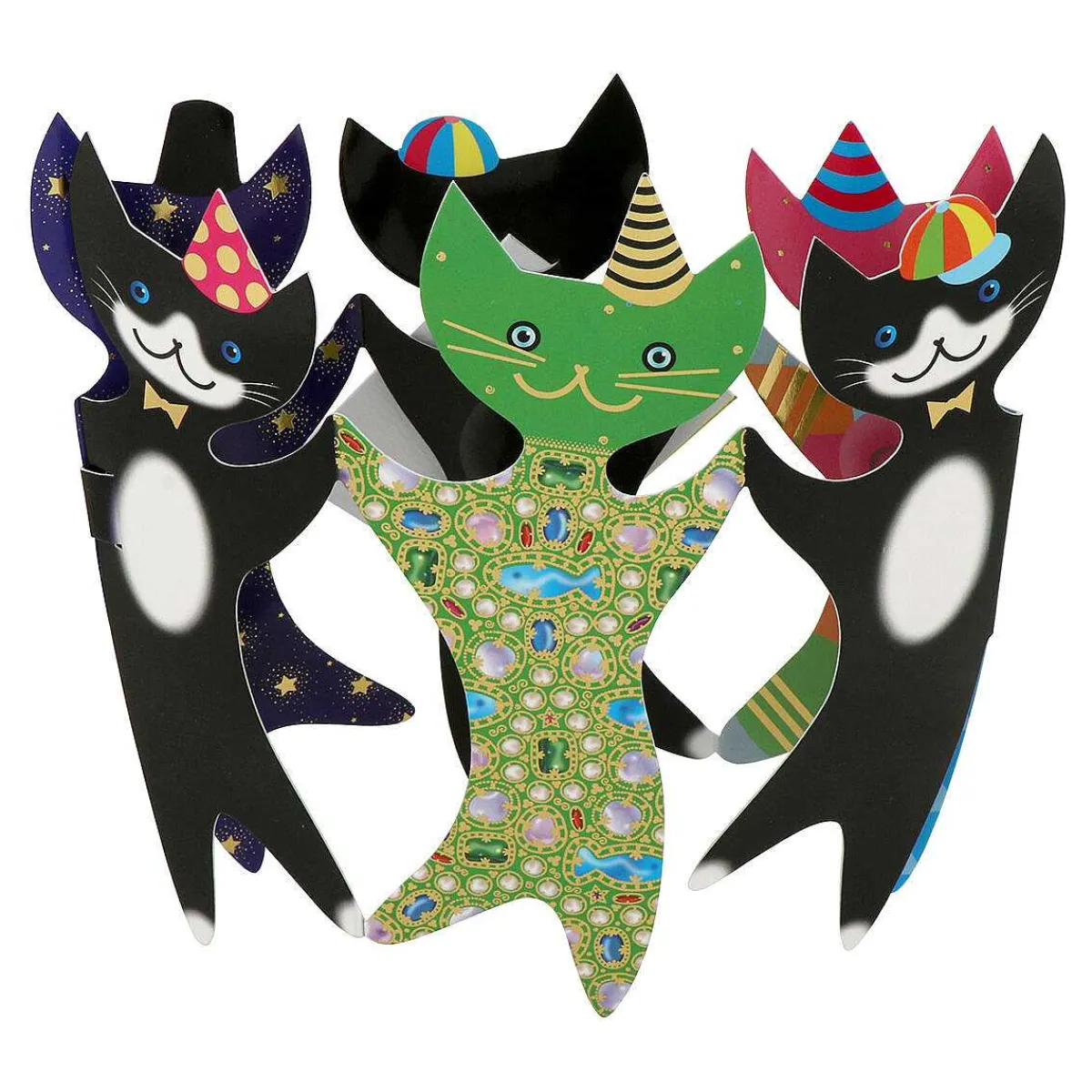 Party Cats 3D Greetings Card>Special Delivery Cheap