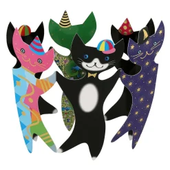 Party Cats 3D Greetings Card><noscript><img width=