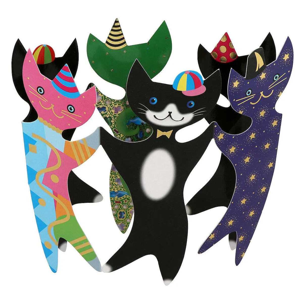 Party Cats 3D Greetings Card>Special Delivery Cheap