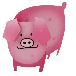 'Pink Piggy' 3D Greetings Card>Special Delivery Clearance