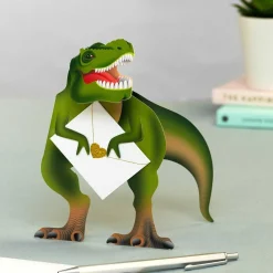 Rex Dinosaur 3D Greetings Card><noscript><img width=