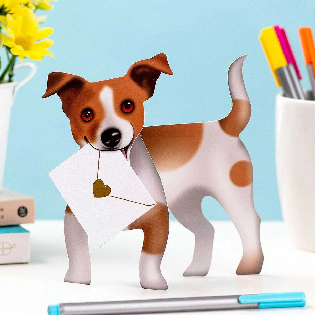 Riley Jack Russel 3D Greetings Card>Special Delivery Outlet