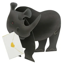 Ronny The Rhino 3D Greetings Card>Special Delivery Flash Sale