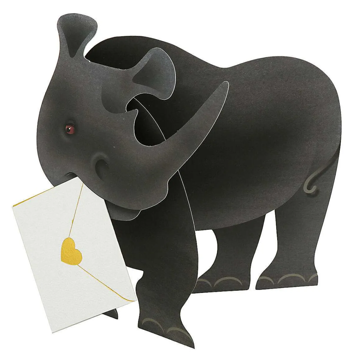 Ronny The Rhino 3D Greetings Card>Special Delivery Flash Sale