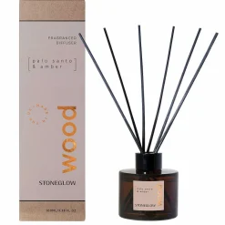 Elements Wood Palo Santo & Amber 100Ml Reed Diffuser>Stoneglow Best Sale