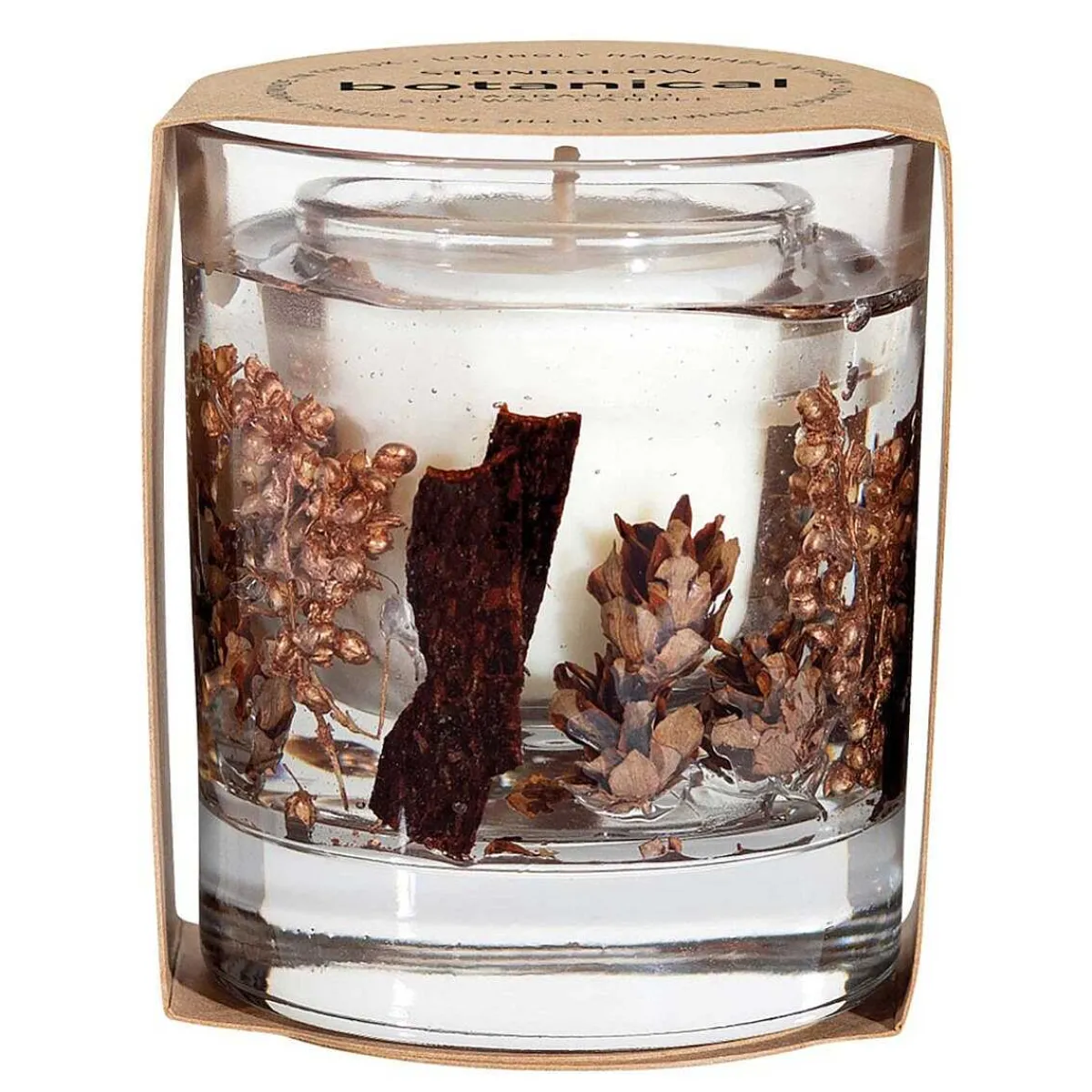 Elements Wood Palo Santo & Amber Botanical Wax Candle>Stoneglow Store