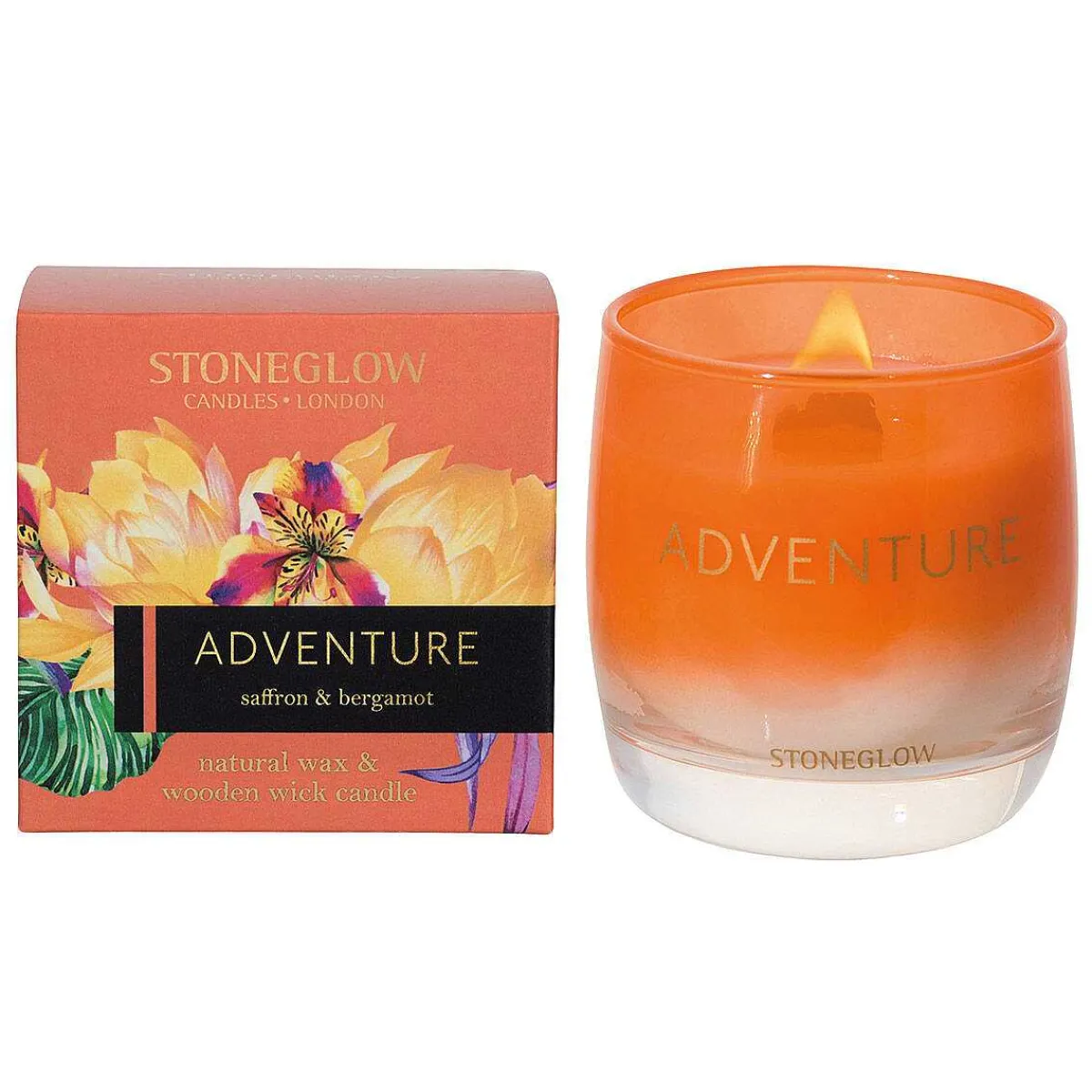 Infusion Adventure Saffron & Bergamot Tumbler Candle>Stoneglow Shop