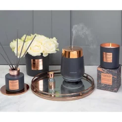 Luna Dark Grey & Copper Ceramic Perfume Mist Diffuser>Stoneglow Store