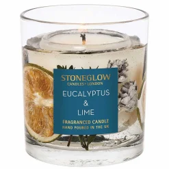 Seasonal Collection - Eucalyptus & Lime Gel Vase Candle>Stoneglow Cheap
