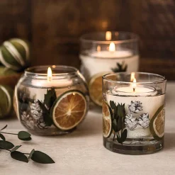 Seasonal Collection - Eucalyptus & Lime Gel Vase Candle><noscript><img width=