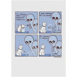 'Creature' Greetings Card>Strange Planet Fashion