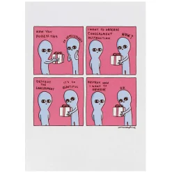 'Destroy' Greetings Card>Strange Planet Clearance