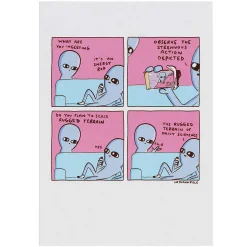 'Energy Rod' Greetings Card>Strange Planet New