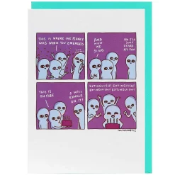 'Extinguish' Greetings Card>Strange Planet Shop