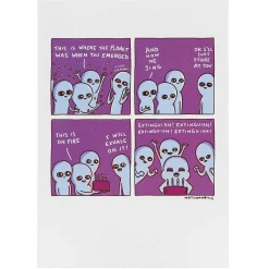 'Extinguish' Greetings Card><noscript><img width=