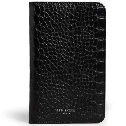 Alffiie Croc Effect Black Travel Organiser With Pen>Ted Baker Discount