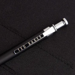 Alffiie Croc Effect Black Travel Organiser With Pen><noscript><img width=