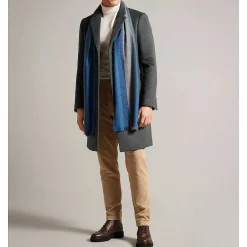 Alfredy Blue & Camel Striped Woven Scarf>Ted Baker Best