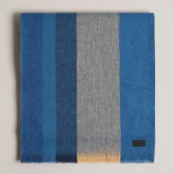 Alfredy Blue & Camel Striped Woven Scarf>Ted Baker Best