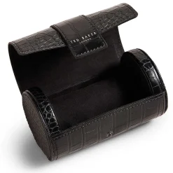 Cliive Croc Effect Black Watch Roll Case><noscript><img width=