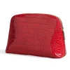 Crocala Patent Red Croc Makeup Bag>Ted Baker Cheap