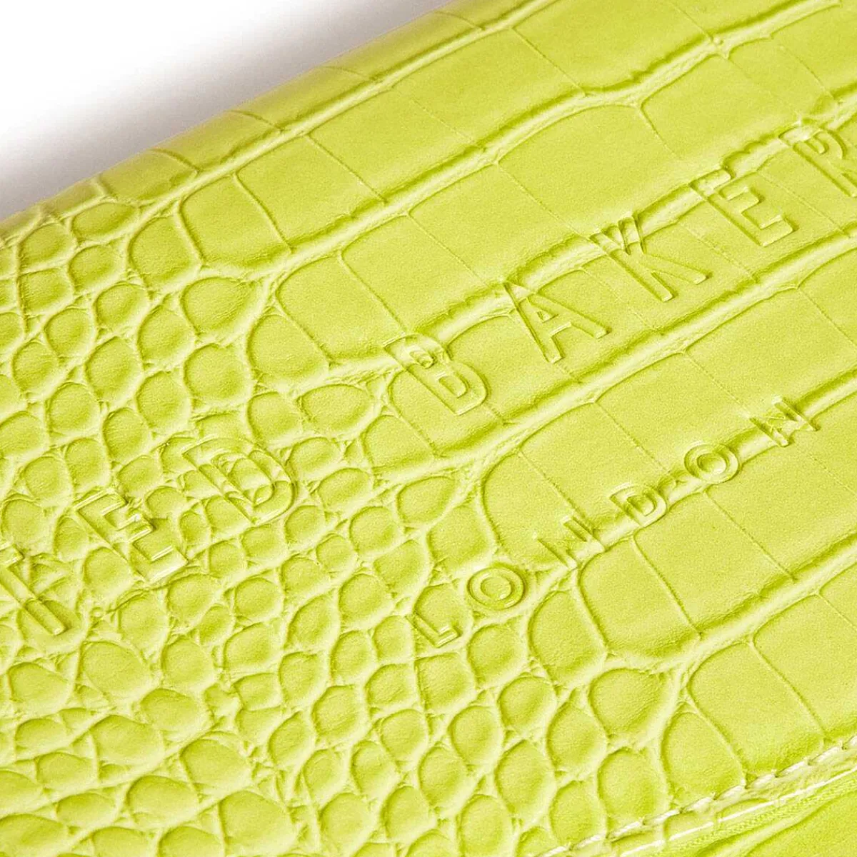 Crocey Lime Croc Envelope Pouch>Ted Baker Fashion