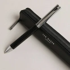 Danns Black Leather Pen And Pouch Set><noscript><img width=